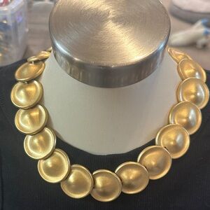 Elegant Gold Necklace Vintage Monet